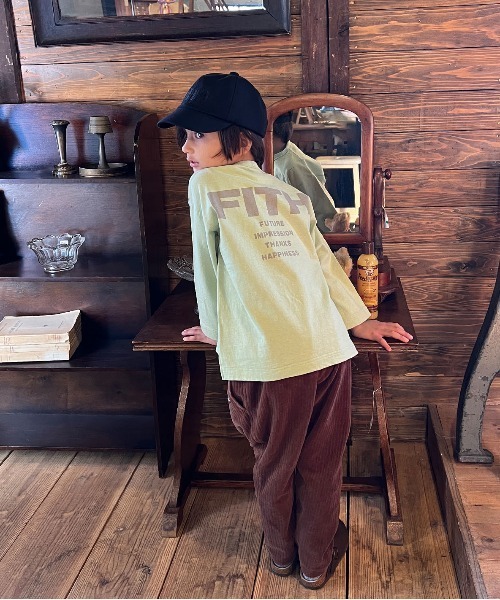 FITH（フィス）の「Back Logo Long Sleeve Tee（Tシャツ/カットソー・キッズ・グリーン/イエロー・125/115）」の5枚目の写真