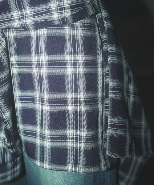 wrapped check shirt skirt / チェックシャツスカート（スカート