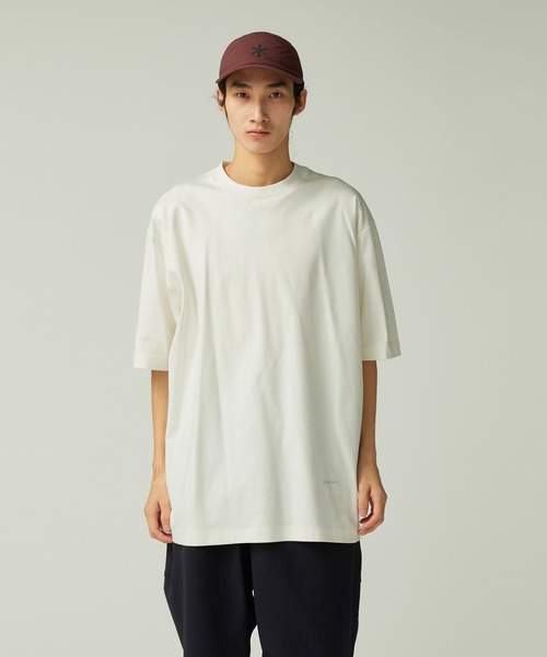 Snow Peak(スノーピーク)の「Snow Peak / OG Cotton Mercerized T-Shirt オーガニックコットンシルケット Tシャツ(Tシャツ/カットソー・メンズ・ホワイト/ブラック・S/M/L/XL)」の1枚目の写真
