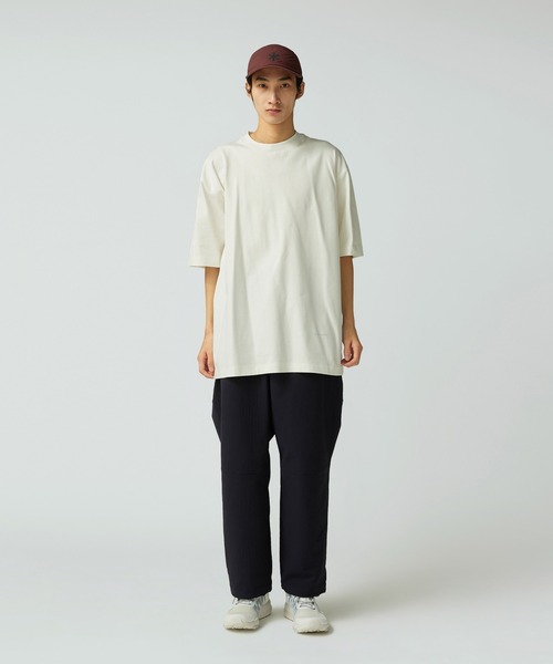 Snow Peak(スノーピーク)の「Snow Peak / OG Cotton Mercerized T-Shirt オーガニックコットンシルケット Tシャツ(Tシャツ/カットソー・メンズ・ホワイト/ブラック・S/M/L/XL)」の4枚目の写真