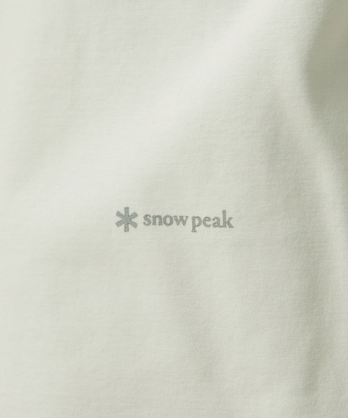 Snow Peak(スノーピーク)の「Snow Peak / OG Cotton Mercerized T-Shirt オーガニックコットンシルケット Tシャツ(Tシャツ/カットソー・メンズ・ホワイト/ブラック・S/M/L/XL)」の9枚目の写真