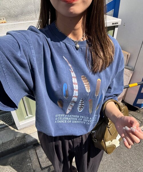 CIAOPANIC(チャオパニック)の「【BIRDMANIA/バードマニア】野鳥コレクションTシャツ(Tシャツ/カットソー・レディース・ホワイト/ネイビー/ピンク/ホワイト系その他/ダークブルー/ピンク系その他/ホワイト系その他2/ホワイト系その他3/ピンク系その他2/ピンク系その他3・FREE)」の18枚目の写真