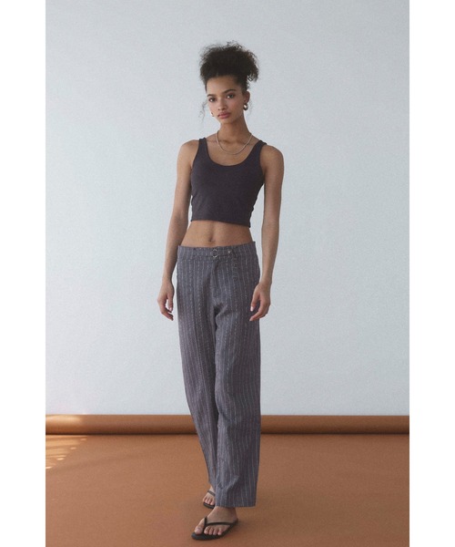 ALEXIA STAM - 値下げ！ALEXIA STAM  新品 banana leaf レギンスパンツ ALEXIA STAM パンツ Wellness Rib Half Leggings /ハーフリブ