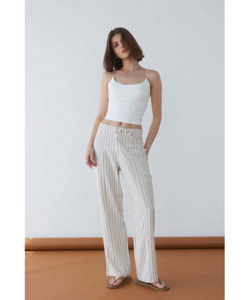 セール】Stripe Belted Pants /ストライプパンツ（その他パンツ