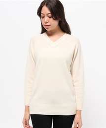 green label relaxing | KF W/YAK V/N プルオーバー ニット◆(ニット/セーター)