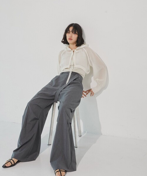 【美品】UNITEDTOKYOユナイテッドトウキョウ ボレロショートニット フードショートニットボレロ(FREE WHITE): : ウィメンズ｜UNITED