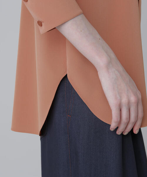 ADORE（アドーア）の「ストレッチデシンブラウス（シャツ/ブラウス・レディース・ネイビー/ピンク/ホワイト・38）」の10枚目の写真