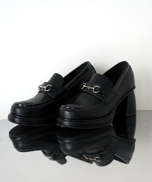 HARE】メタルローファー 【厚底 革靴】 HARE ローファー メタル