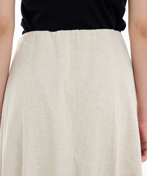 PUBLIC TOKYO（パブリックトウキョウ）の「コットンリネンフレアスカート（スカート・レディース・ブラック/アイボリー/ブルー・1/2）」の15枚目の写真