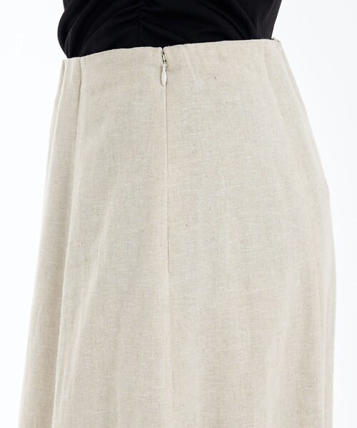 PUBLIC TOKYO（パブリックトウキョウ）の「コットンリネンフレアスカート（スカート・レディース・ブラック/アイボリー/ブルー・1/2）」の16枚目の写真