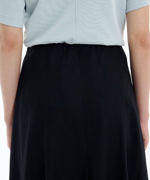 PUBLIC TOKYO（パブリックトウキョウ）の「コットンリネンフレアスカート（スカート・レディース・ブラック/アイボリー/ブルー・1/2）」の22枚目の写真