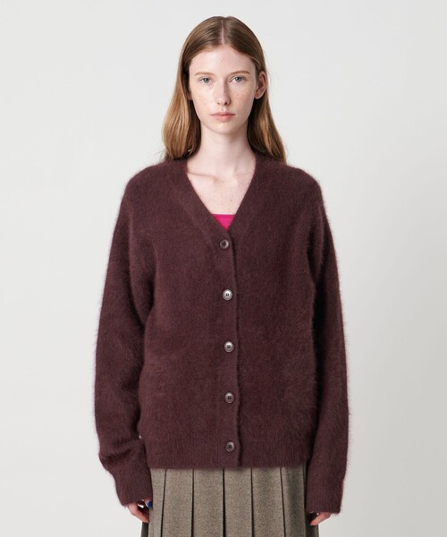 steven alan ブラウン Vネック カーディガン Steven Alan（スティーブンアラン）の「＜Steven Alan＞COTTON V