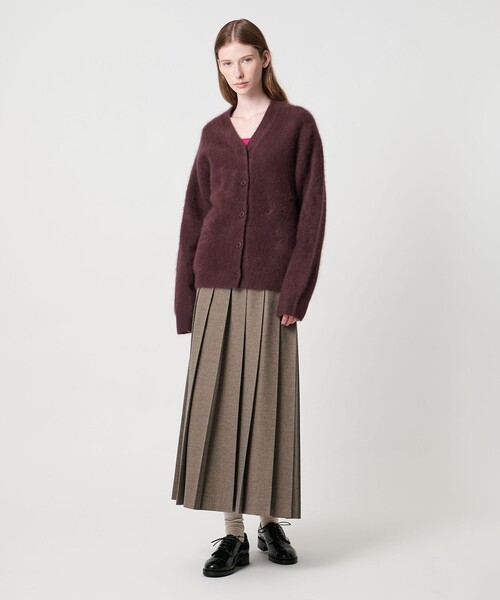 Steven Alan（スティーブンアラン）の「＜Steven Alan＞オーストラリアン ウール ミックス ニットカーディガン（カーディガン/ボレロ・レディース・ダークグレー/ベージュ/ダークブラウン・FREE）」の7枚目の写真