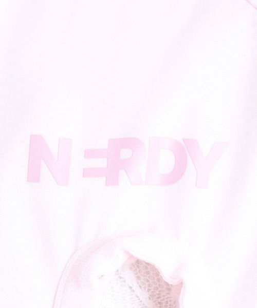 NERDY(ノルディ)の「リボンタイウィンドブレーカー(ナイロンジャケット・レディース・ホワイト/ブラック/ピンク・M/SS/S)」の18枚目の写真