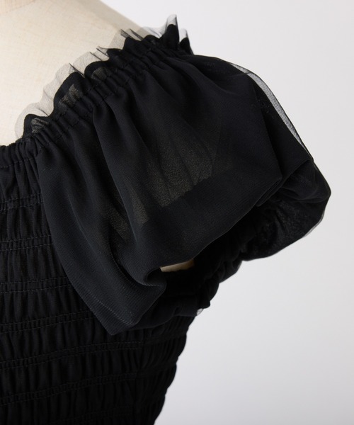 one after another NICE CLAUP（ワンアフターアナザーナイスクラップ）の「【WEB限定/新色追加】シャーリングブラウス（シャツ/ブラウス・レディース・ブラック/ホワイト/ネイビー系/ベージュ系その他・FREE）」の22枚目の写真