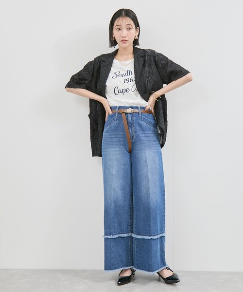 VIS（ビス）の「20ｍｍ幅スムースガチャベルト（ベルト・レディース・ブラック/ダークブラウン・FREE）」の3枚目の写真