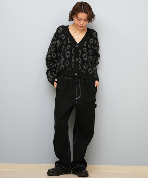 BILLABONG（ビラボン）の「【ムラサキスポーツ限定】BILLABONG/ビラボン セーター カーディガン BF014-U05（ニット/セーター・レディース・ホワイト/レオパード/ブラック・M）」の9枚目の写真