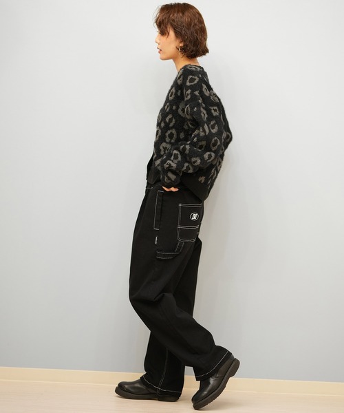 BILLABONG（ビラボン）の「【ムラサキスポーツ限定】BILLABONG/ビラボン セーター カーディガン BF014-U05（ニット/セーター・レディース・ホワイト/レオパード/ブラック・M）」の11枚目の写真