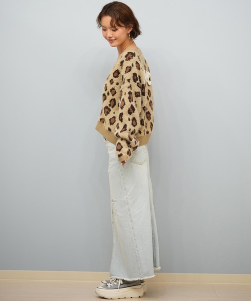 BILLABONG（ビラボン）の「【ムラサキスポーツ限定】BILLABONG/ビラボン セーター カーディガン BF014-U05（ニット/セーター・レディース・ホワイト/レオパード/ブラック・M）」の15枚目の写真