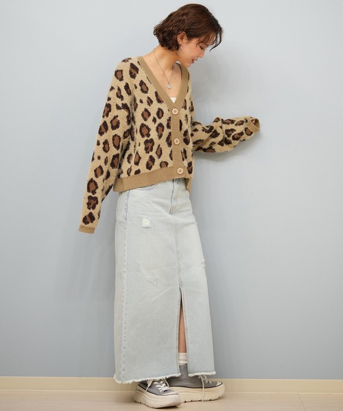 BILLABONG（ビラボン）の「【ムラサキスポーツ限定】BILLABONG/ビラボン セーター カーディガン BF014-U05（ニット/セーター・レディース・ホワイト/レオパード/ブラック・M）」の16枚目の写真