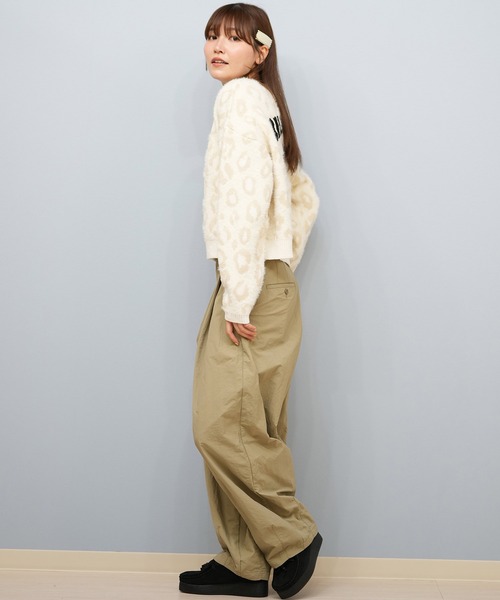 BILLABONG（ビラボン）の「【ムラサキスポーツ限定】BILLABONG/ビラボン セーター カーディガン BF014-U05（ニット/セーター・レディース・ホワイト/レオパード/ブラック・M）」の7枚目の写真