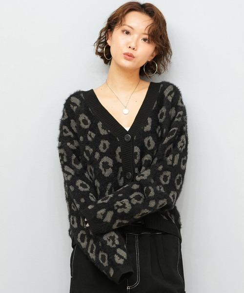 BILLABONG（ビラボン）の「【ムラサキスポーツ限定】BILLABONG/ビラボン セーター カーディガン BF014-U05（ニット/セーター・レディース・ホワイト/レオパード/ブラック・M）」の19枚目の写真