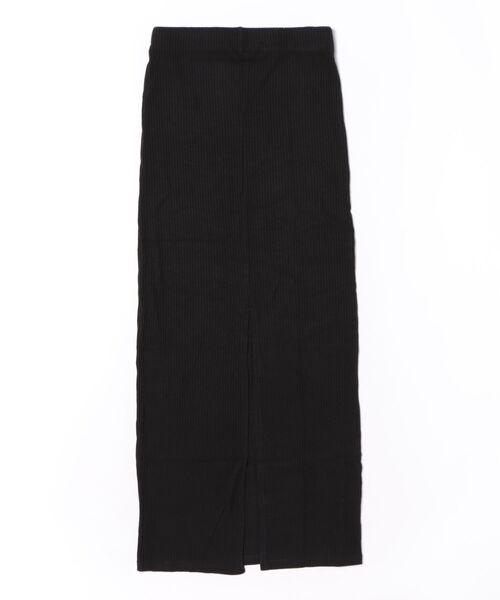 RVCA(ルーカ)の「RVCA/ルーカ MAXI PENCIL SKIRT リブニットスカート BF044-601(スカート・レディース・杢グレー/ベージュ/ブラック・M)」の4枚目の写真