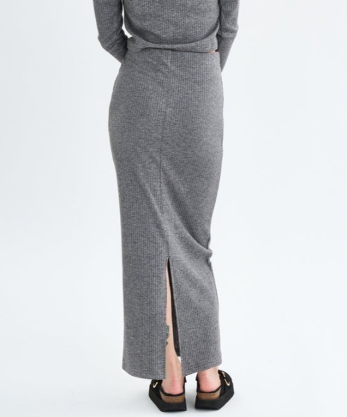 RVCA(ルーカ)の「RVCA/ルーカ MAXI PENCIL SKIRT リブニットスカート BF044-601(スカート・レディース・杢グレー/ベージュ/ブラック・M)」の15枚目の写真