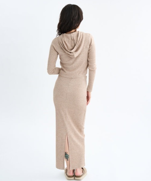RVCA(ルーカ)の「RVCA/ルーカ MAXI PENCIL SKIRT リブニットスカート BF044-601(スカート・レディース・杢グレー/ベージュ/ブラック・M)」の20枚目の写真