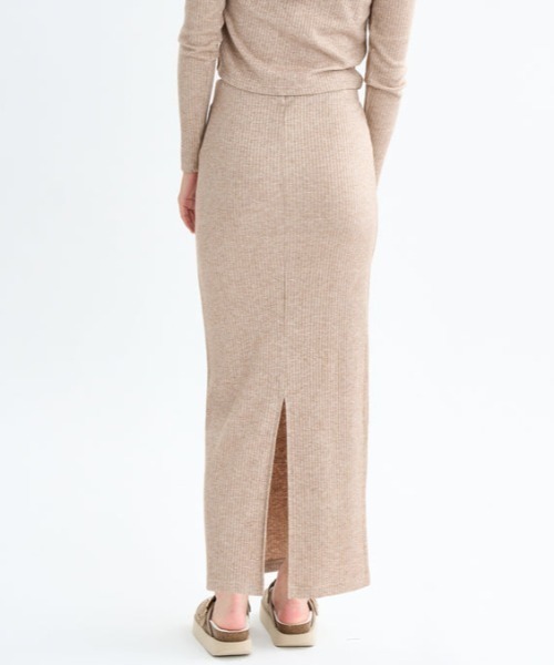RVCA(ルーカ)の「RVCA/ルーカ MAXI PENCIL SKIRT リブニットスカート BF044-601(スカート・レディース・杢グレー/ベージュ/ブラック・M)」の18枚目の写真