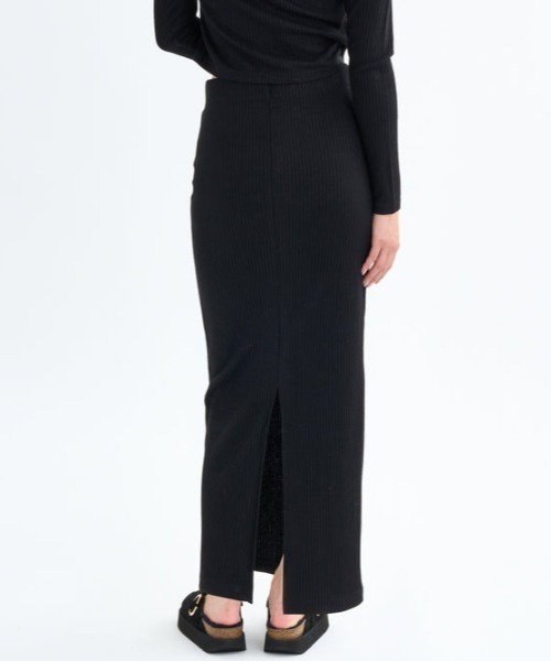 セール】RVCA/ルーカ MAXI PENCIL SKIRT リブニットスカート BF044-601