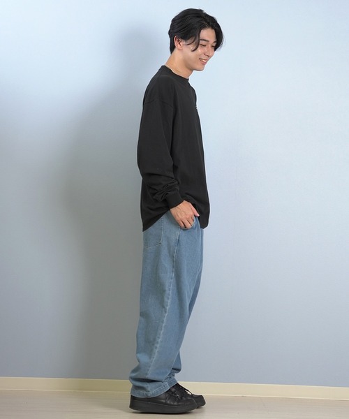 ELEMENT(エレメント)の「ELEMENT/エレメント デニム/ロンパン ワイドシルエット BF022-700(デニムパンツ・メンズ・ダークインディゴブルー/ライトインディゴブルー/ブラック・M/XL/L)」の22枚目の写真