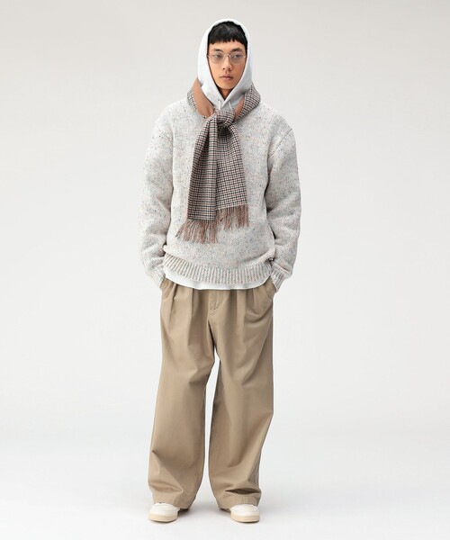 BEAMS（ビームス）の「3ゲージ カラーネップ クルーネック ニット（ニット/セーター・メンズ・ナチュラル/ブラック/ワイン・S/M/L/XL）」の11枚目の写真