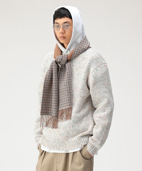 BEAMS（ビームス）の「3ゲージ カラーネップ クルーネック ニット（ニット/セーター・メンズ・ナチュラル/ブラック/ワイン・S/M/L/XL）」の13枚目の写真