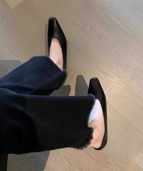 shoes365(シューズスリーシックスファイヴ)の「スクエアトゥ低反発パンプス(パンプス・レディース・ブラック・24.5cm/24.0cm/23.5cm/23.0cm/22.5cm)」の12枚目の写真