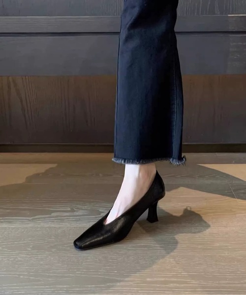 shoes365(シューズスリーシックスファイヴ)の「スクエアトゥ低反発パンプス(パンプス・レディース・ブラック・24.5cm/24.0cm/23.5cm/23.0cm/22.5cm)」の6枚目の写真