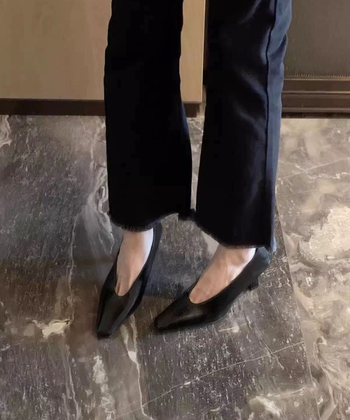 shoes365(シューズスリーシックスファイヴ)の「スクエアトゥ低反発パンプス(パンプス・レディース・ブラック・24.5cm/24.0cm/23.5cm/23.0cm/22.5cm)」の7枚目の写真