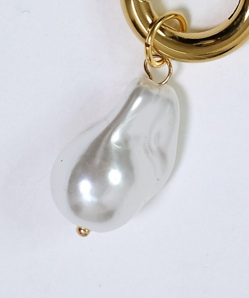 shopnikoniko(ショップニコニコ)の「バロックパール ゴールド フープピアス ステンレス 金属アレルギー対応(ピアス(両耳用)・レディース・ゴールド・フリー)」の13枚目の写真