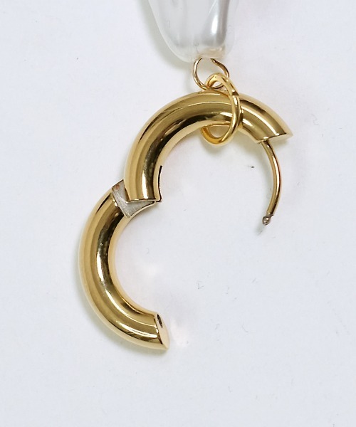 shopnikoniko(ショップニコニコ)の「バロックパール ゴールド フープピアス ステンレス 金属アレルギー対応(ピアス(両耳用)・レディース・ゴールド・フリー)」の14枚目の写真