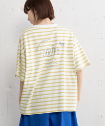 JOiEバックロゴ刺繍Tシャツ