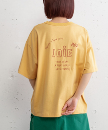 JOiEバックロゴ刺繍Tシャツ