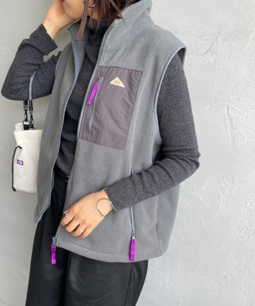 KELTY（ケルティ）の「[KELTY/ケルティ] 別注 フリース スタンドネック ベスト（ベスト・レディース・チャコールグレー/アイボリー・S/M）」の20枚目の写真