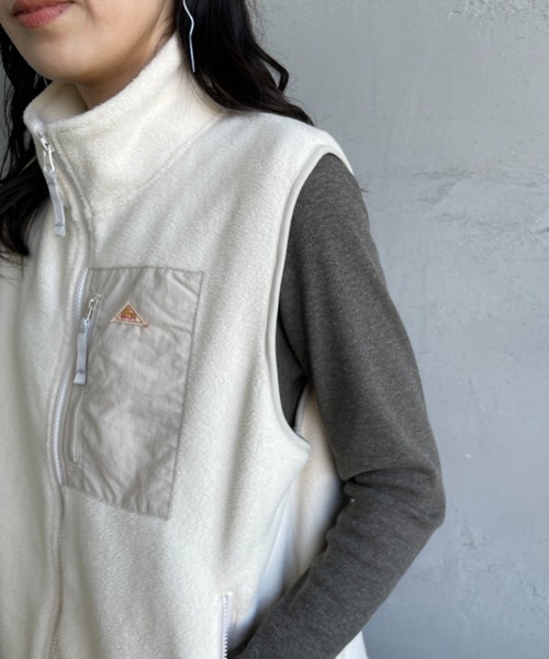 KELTY（ケルティ）の「[KELTY/ケルティ] 別注 フリース スタンドネック ベスト（ベスト・レディース・チャコールグレー/アイボリー・S/M）」の16枚目の写真