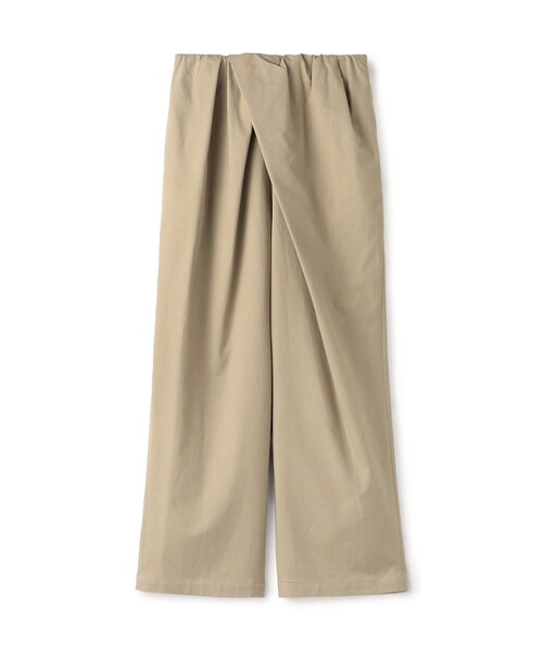 GALERIE VIE（ギャルリー ヴィー）の「■ノンマーセライズドコットン アシンメトリーパンツ（その他パンツ・レディース・ホワイト/ネイビー/ベージュ・36/32）」の3枚目の写真