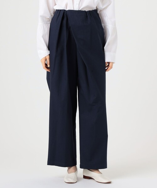 GALERIE VIE（ギャルリー ヴィー）の「■ノンマーセライズドコットン アシンメトリーパンツ（その他パンツ・レディース・ホワイト/ネイビー/ベージュ・36/32）」の14枚目の写真