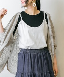レイヤードカットキャミソール