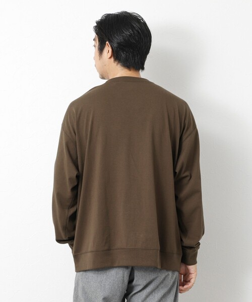 DANTON（ダントン）の「【DANTON/ダントン】DT-C0204 SWEAT T-SHIRTS 25AW（Tシャツ/カットソー・メンズ・キナリ/グレイッシュベージュ/ダークブラウン/ブラック・S/M/L/XL）」の20枚目の写真