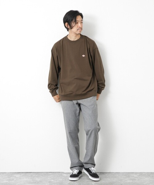 DANTON（ダントン）の「【DANTON/ダントン】DT-C0204 SWEAT T-SHIRTS 25AW（Tシャツ/カットソー・メンズ・キナリ/グレイッシュベージュ/ダークブラウン/ブラック・S/M/L/XL）」の22枚目の写真
