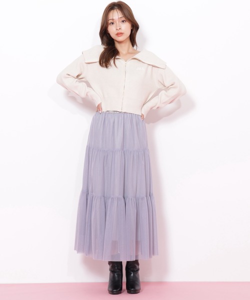 セール】◇ラメチュールティアードスカート（スカート）｜JILL by JILL
