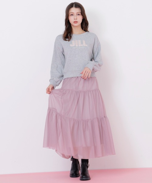 JILL by JILL STUART(ジルバイジルスチュアート)の「◇ラメチュールティアードスカート(スカート・レディース・ピンク/グレー/ホワイト・FREE)」の7枚目の写真